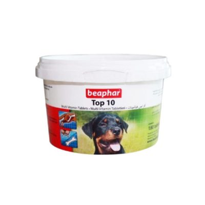 قرص مولتی ویتامین سگ بیفار مدل TOP 10 بسته 180 عددی